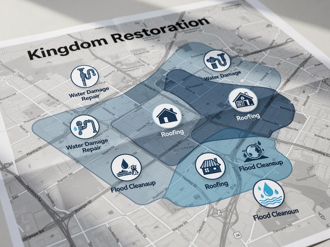 Water Damage Service Areas Map